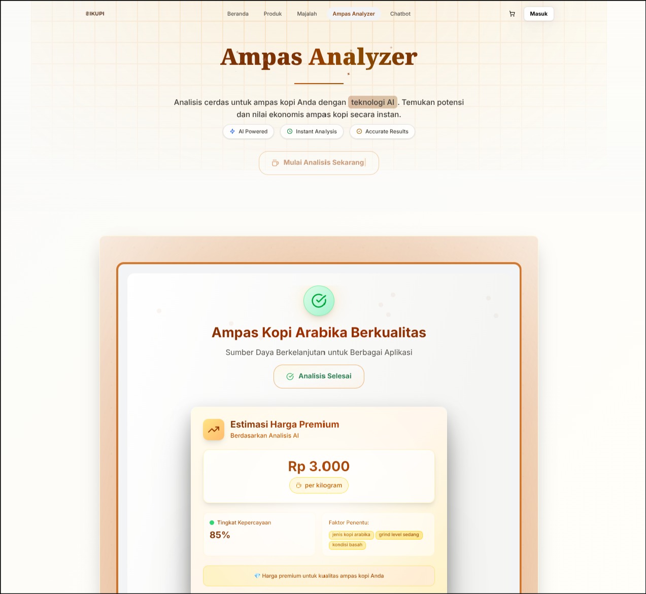 Ampas analyzer AI